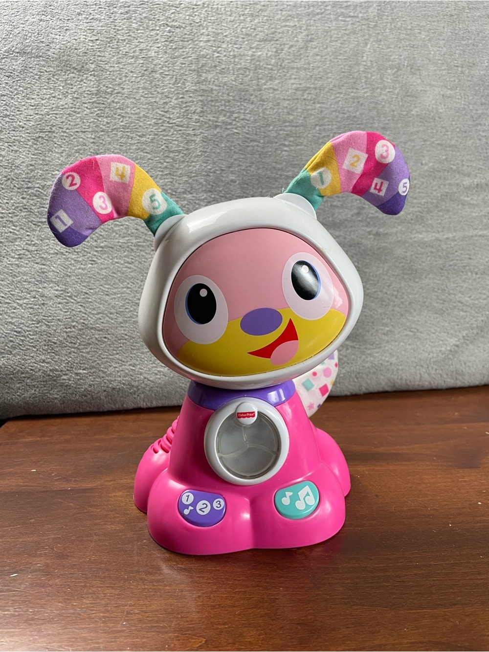 Fisher-Price Bright Beats Dance & Move Beat Bow Wow Toy Dog Pink - Works